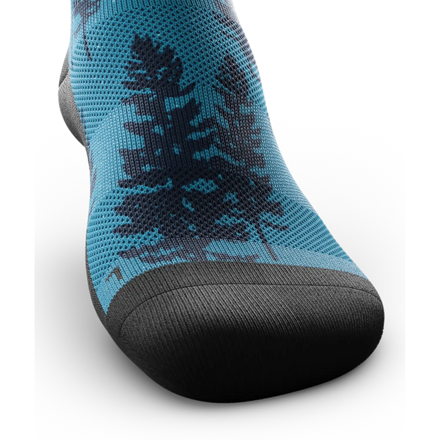 Outway Bright Night Athletic Knee High chaussette de compression unisexe - bleu