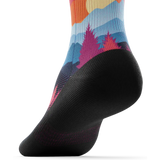 Outway Emberwood Quarter Chaussette de course à pied unisexe - Noir / Bleu