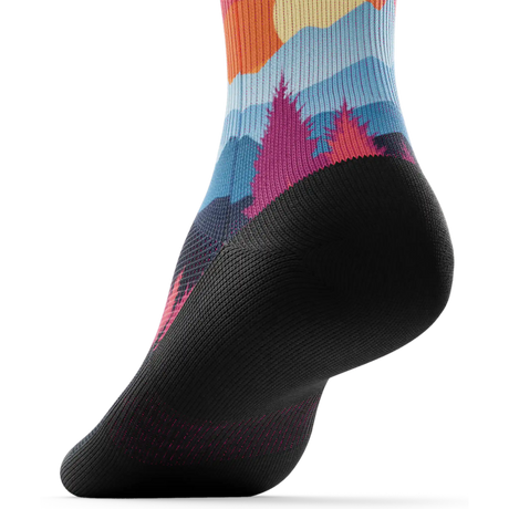 Outway Emberwood Quarter Chaussette de course à pied unisexe - Noir / Bleu