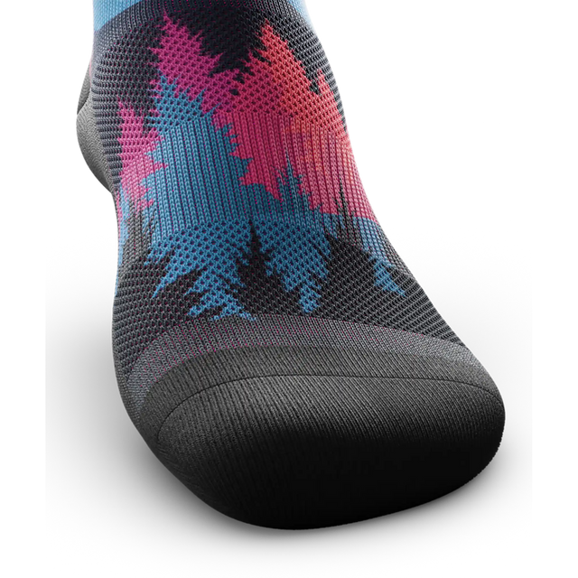 Outway Emberwood Quarter Chaussette de course à pied unisexe - Noir / Bleu