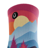 Outway Emberwood Quarter Chaussette de course à pied unisexe - Noir / Bleu