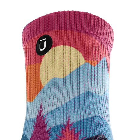 Outway Emberwood Quarter Chaussette de course à pied unisexe - Noir / Bleu