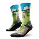 Outway Espresso Expedition Crew Chaussette de course à pied unisexe - vert / noir