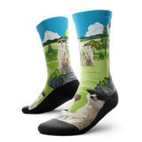 Outway Espresso Expedition Crew Chaussette de course à pied unisexe - vert / noir