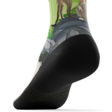 Outway Espresso Expedition Crew Chaussette de course à pied unisexe - vert / noir
