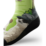 Outway Espresso Expedition Crew Chaussette de course à pied unisexe - vert / noir