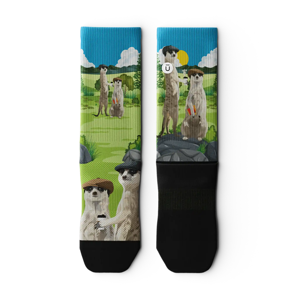 Outway Espresso Expedition Crew Chaussette de course à pied unisexe - vert / noir