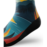 Outway Everflow Quarter Chaussette de course à pied unisexe - Noir / Bleu