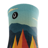 Outway Everflow Quarter Chaussette de course à pied unisexe - Noir / Bleu