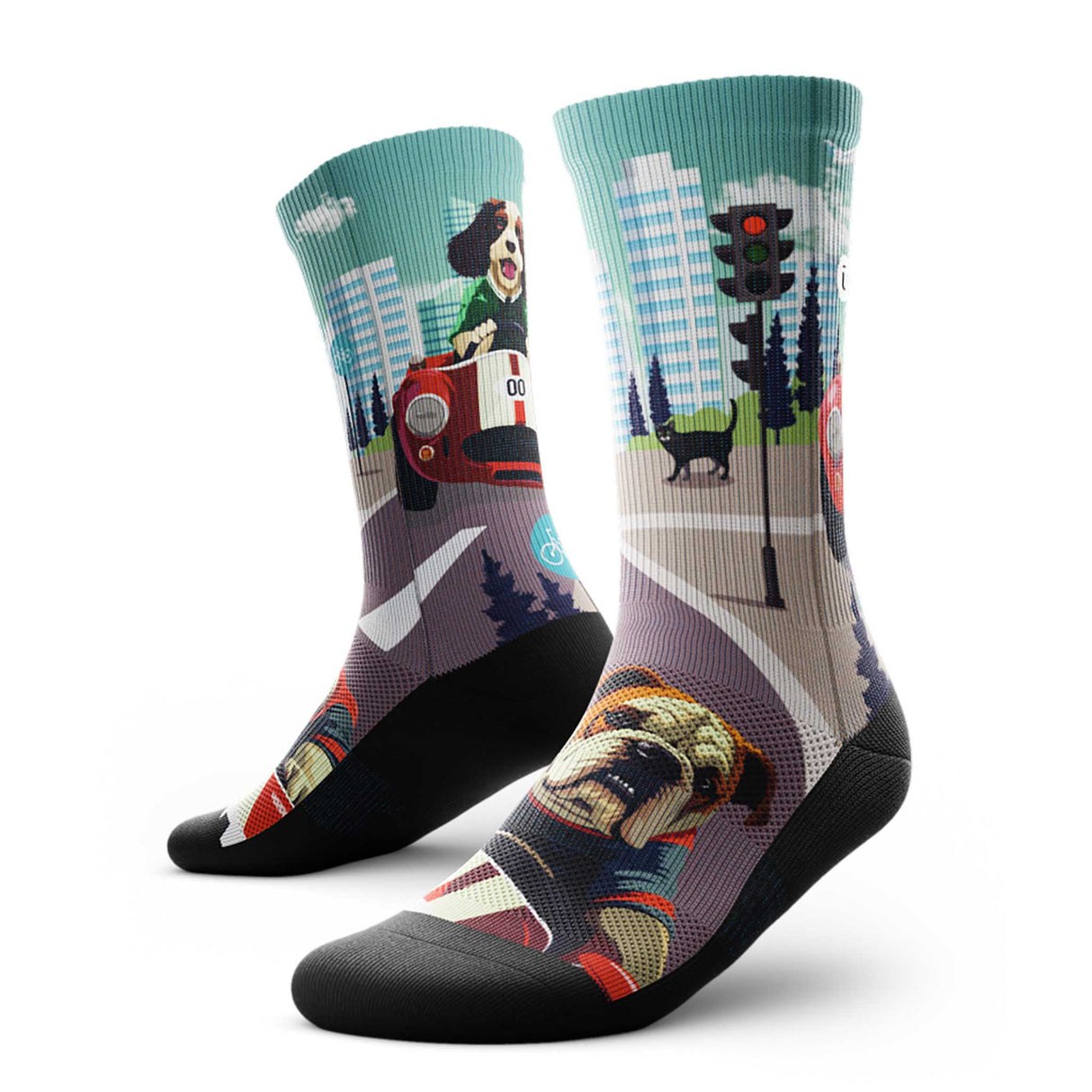 Outway Fur-Mula Woof Crew Chaussette de course à pied unisexe