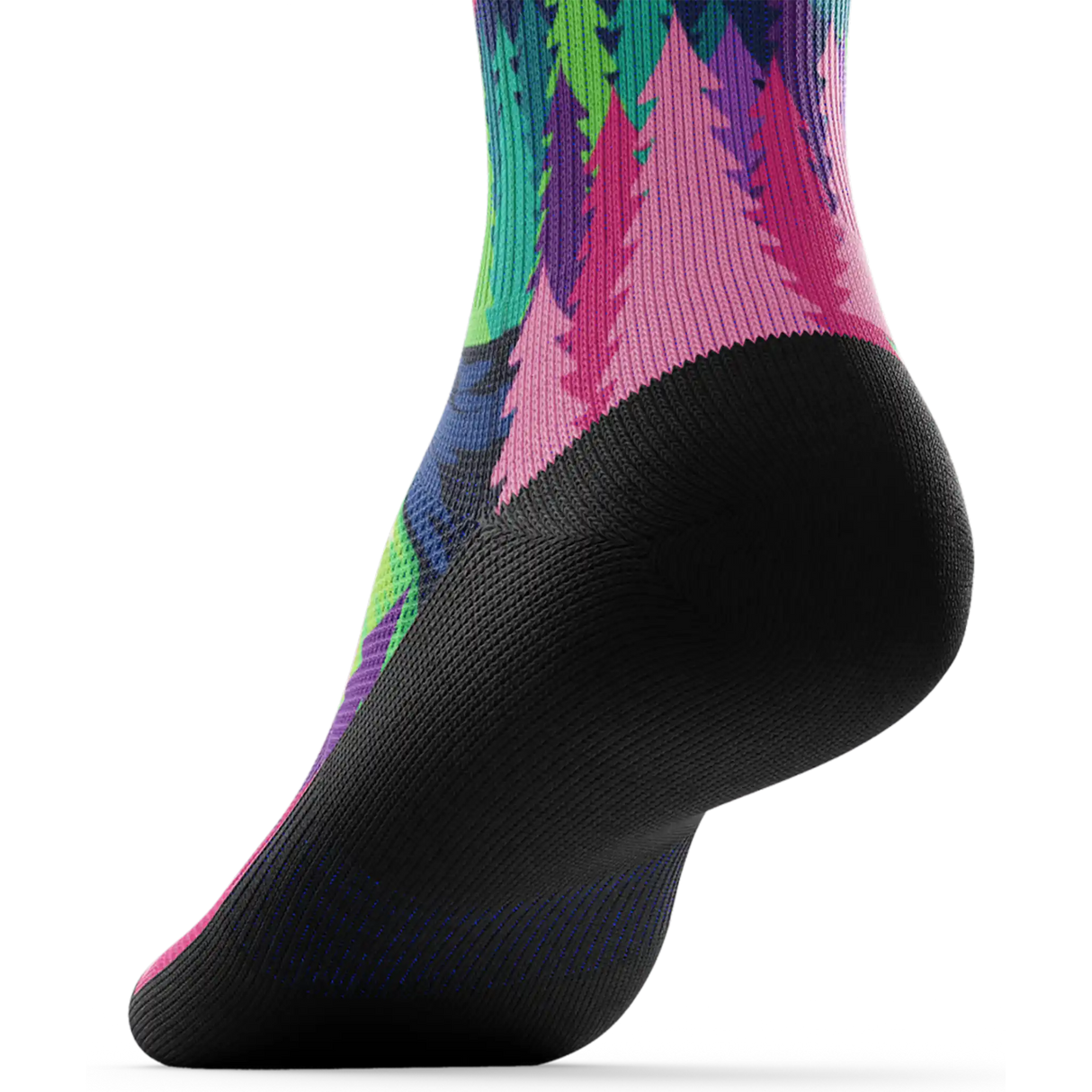 Outway Lost Paradise Crew Chaussette de course à pied unisexe - Vert / Bleu