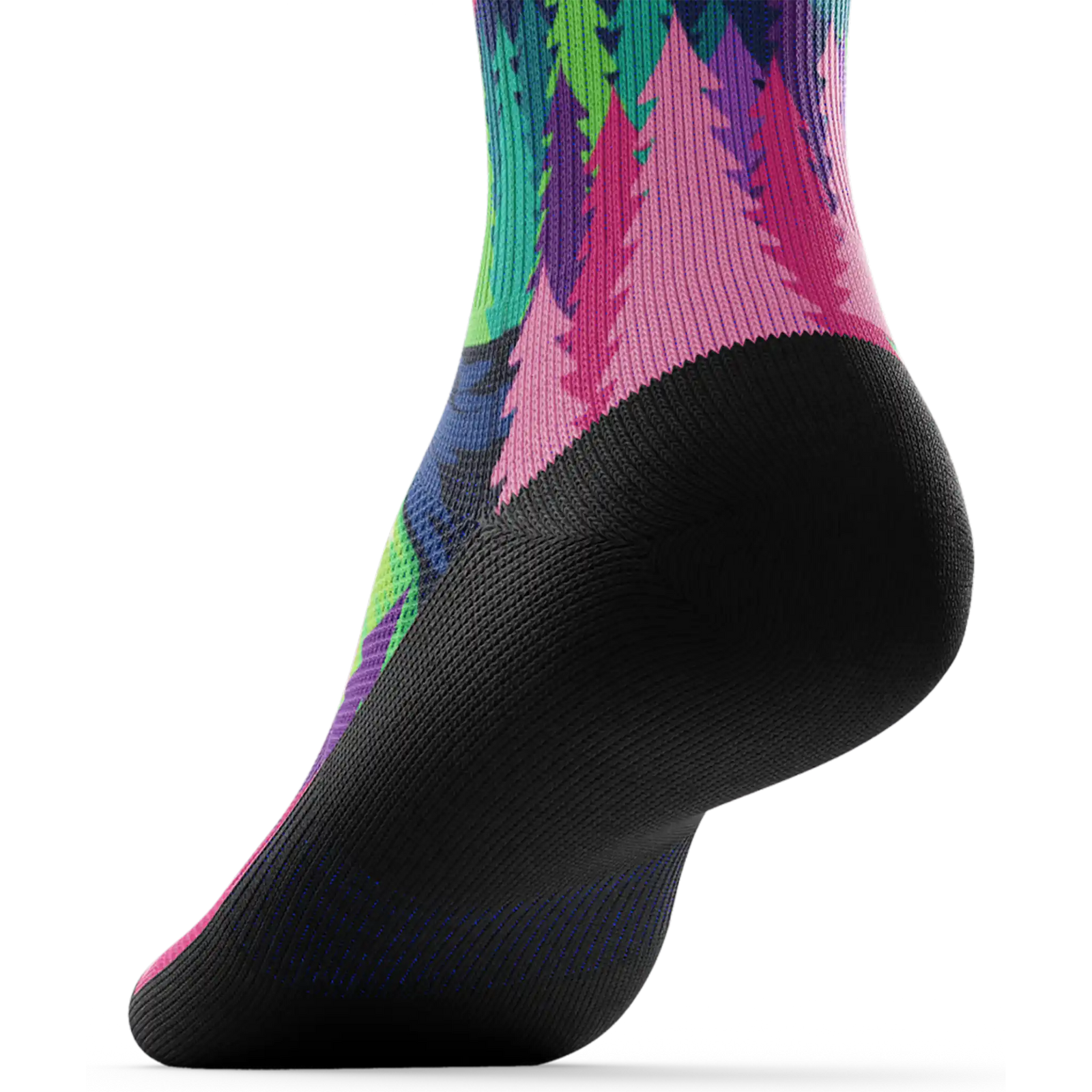 Outway Lost Paradise Crew Chaussette de course à pied unisexe - Vert / Bleu