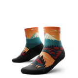 Outway Northbound Quarter Chaussette de course à pied unisexe - Noir / Orange