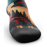 Outway Northbound Quarter Chaussette de course à pied unisexe - Noir / Orange