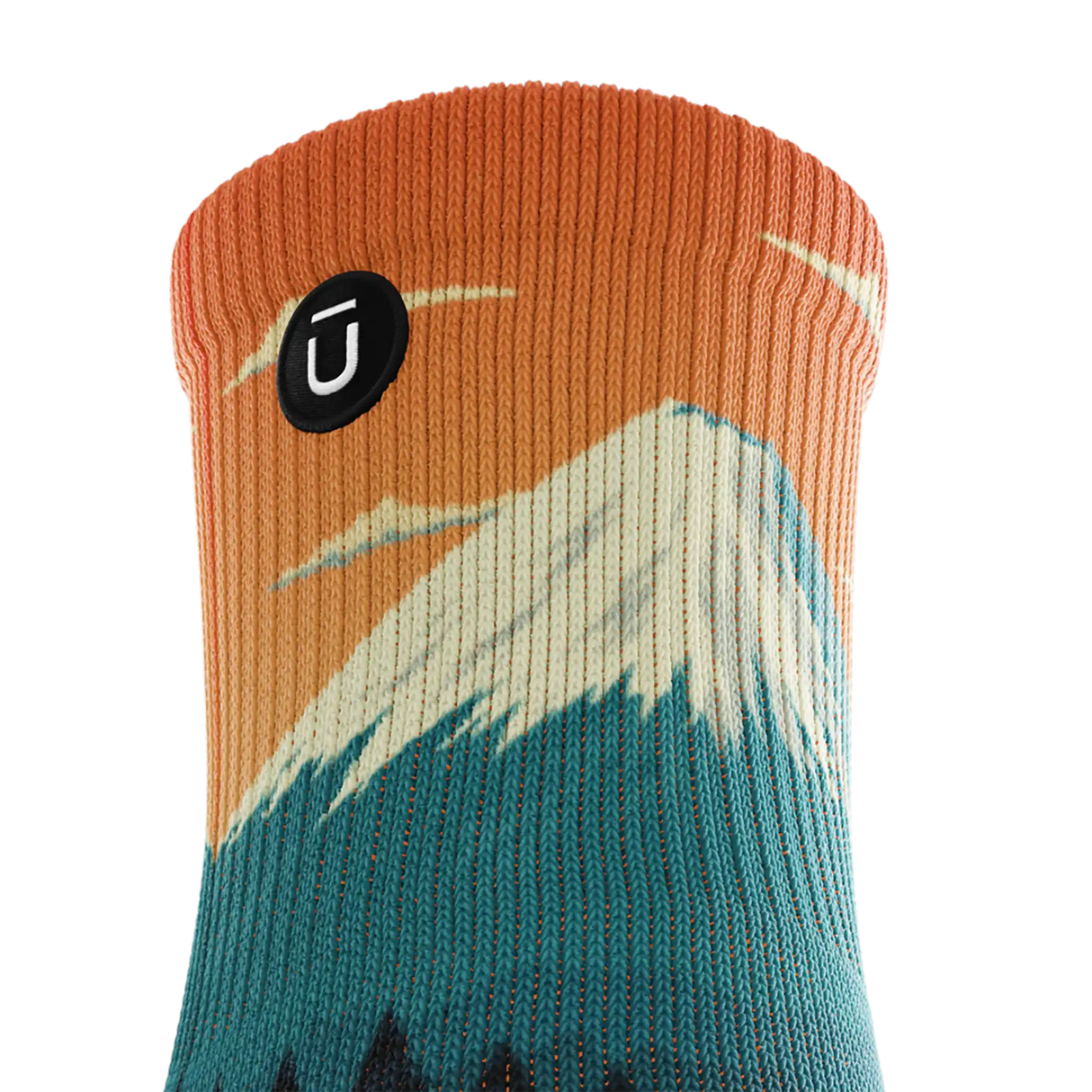 Outway Northbound Quarter Chaussette de course à pied unisexe - Noir / Orange