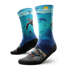 Outway Oceanic Sanctuary Crew Chaussette de course à pied unisexe - Bleu / Noir