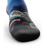 Outway Oceanic Sanctuary Crew Chaussette de course à pied unisexe - Bleu / Noir