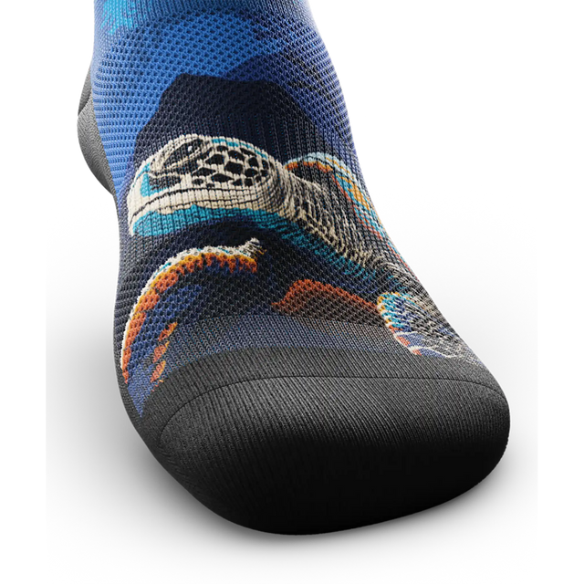 Outway Oceanic Sanctuary Crew Chaussette de course à pied unisexe - Bleu / Noir