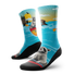 Outway Paddle Bandit Crew Chaussette de course à pied unisexe - Bleu / Noir