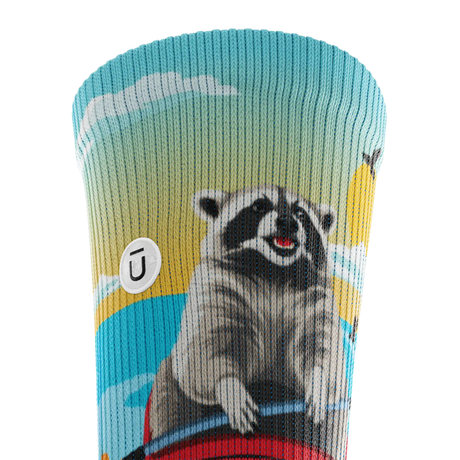 Outway Paddle Bandit Crew Chaussette de course à pied unisexe - Bleu / Noir