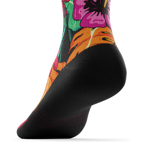 Outway Plantastic Crew Chaussette de course à pied unisexe - Noir / Vert