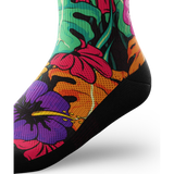 Outway Plantastic Crew Chaussette de course à pied unisexe - Noir / Vert