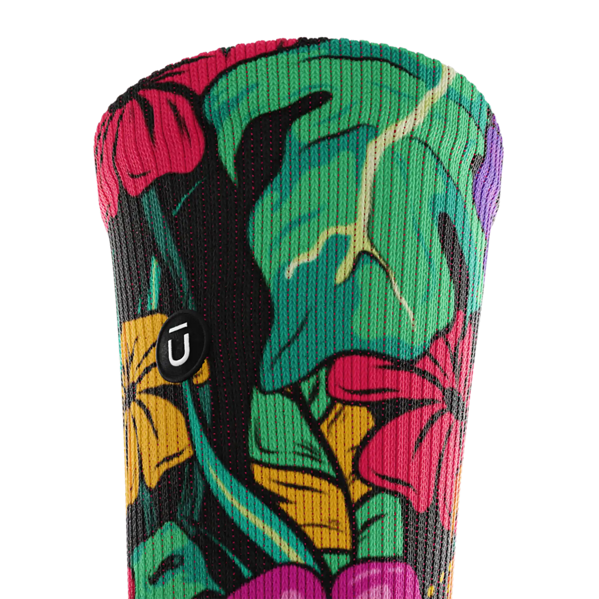 Outway Plantastic Crew Chaussette de course à pied unisexe - Noir / Vert