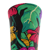 Outway Plantastic Crew Chaussette de course à pied unisexe - Noir / Vert