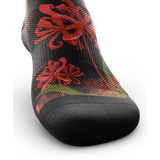 Outway Spider Lily Crew Chaussette de course à pied unisexe - Noir / Rouge