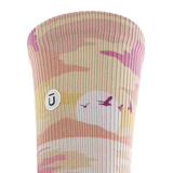 Outway Sunkissed Waves Crew Chaussette de course à pied unisexe - Noir / Rose