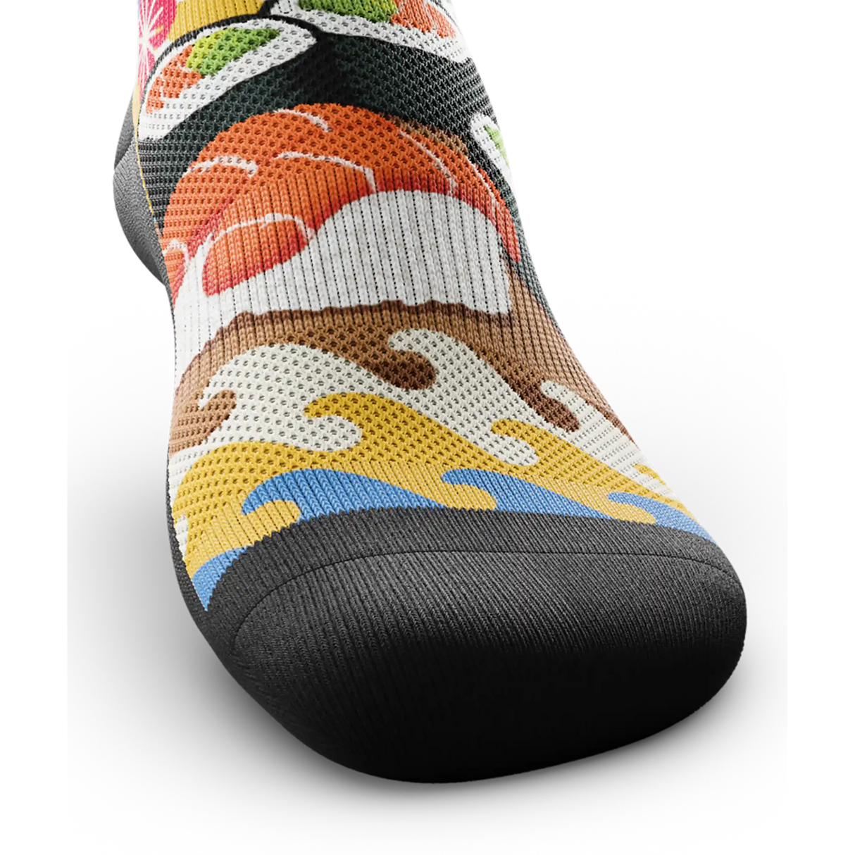 Outway Sushi Purrfection Crew Chaussette de course à pied unisexe - Bleu / Noir