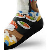 Outway Sushi Purrfection Crew Chaussette de course à pied unisexe - Bleu / Noir