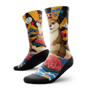 Outway Wagyu Waddle Crew Chaussette de course à pied unisexe - Brun / Orange