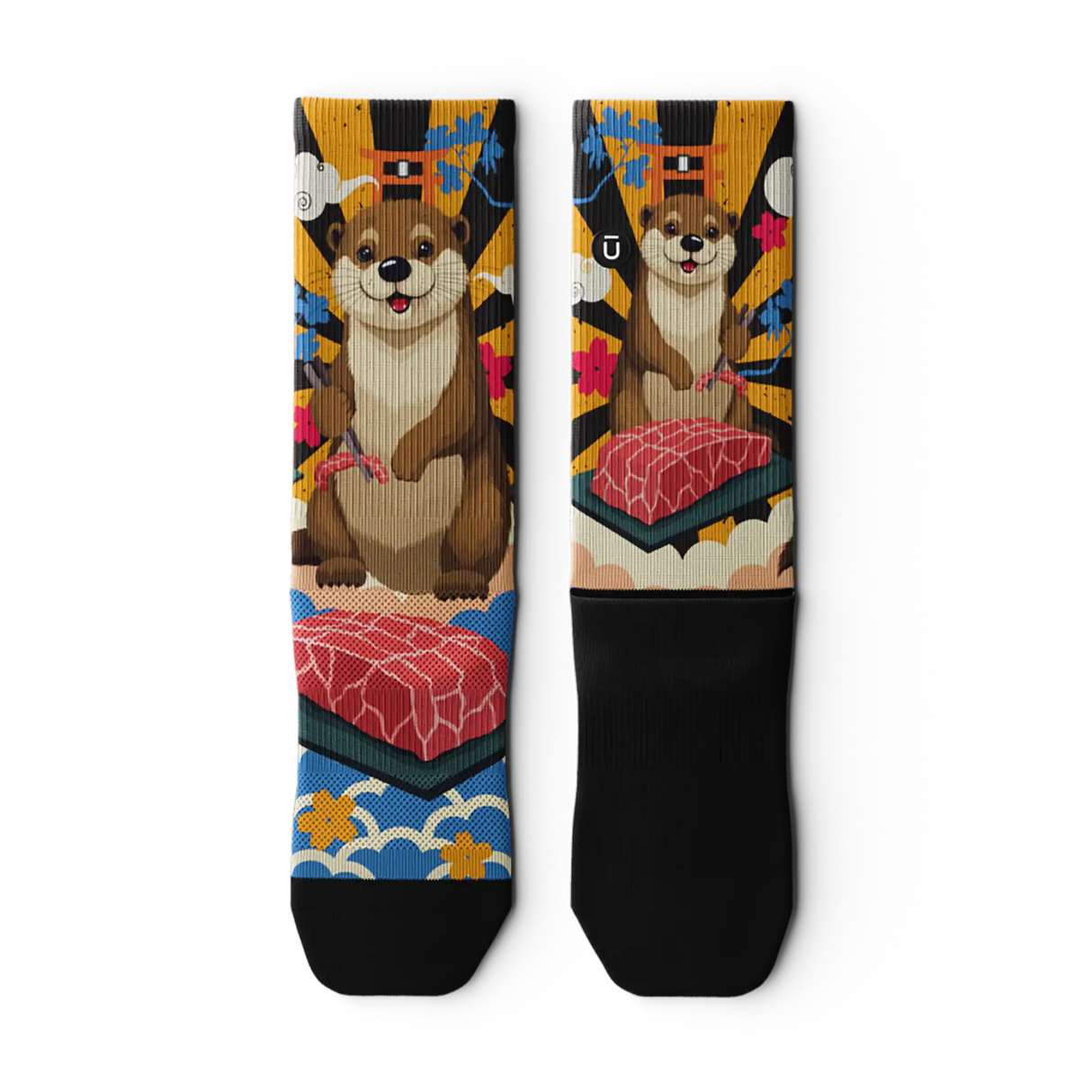 Outway Wagyu Waddle Crew Chaussette de course à pied unisexe - Brun / Orange