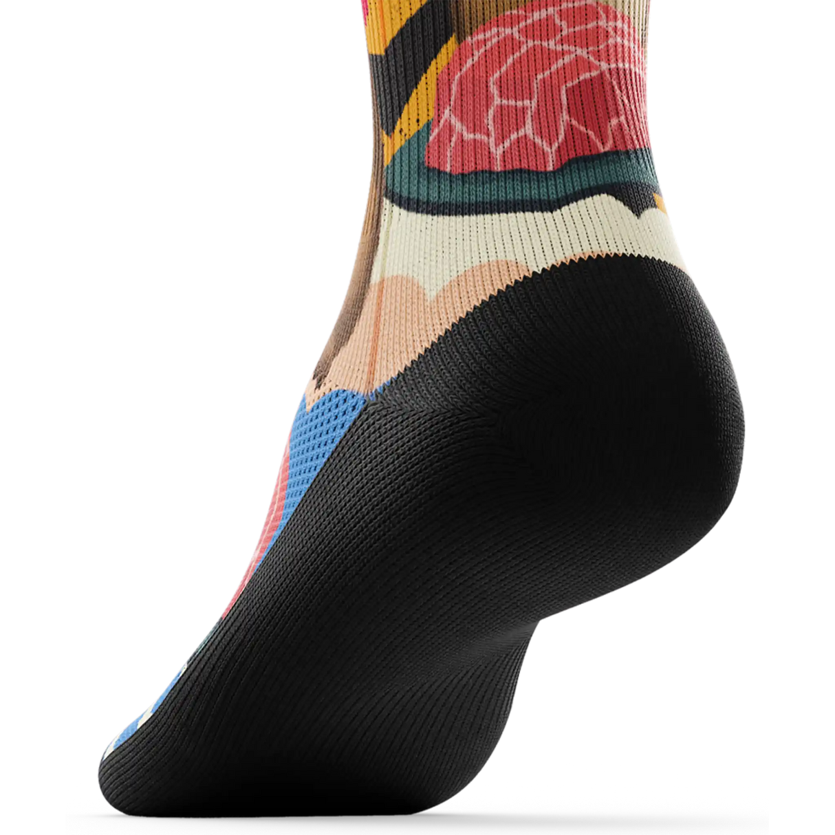 Outway Wagyu Waddle Crew Chaussette de course à pied unisexe - Brun / Orange