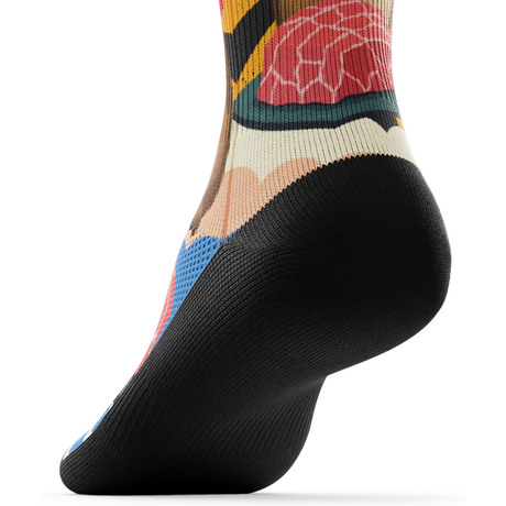 Outway Wagyu Waddle Crew Chaussette de course à pied unisexe - Brun / Orange