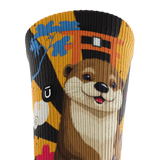 Outway Wagyu Waddle Crew Chaussette de course à pied unisexe - Brun / Orange