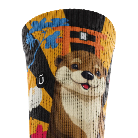 Outway Wagyu Waddle Crew Chaussette de course à pied unisexe - Brun / Orange