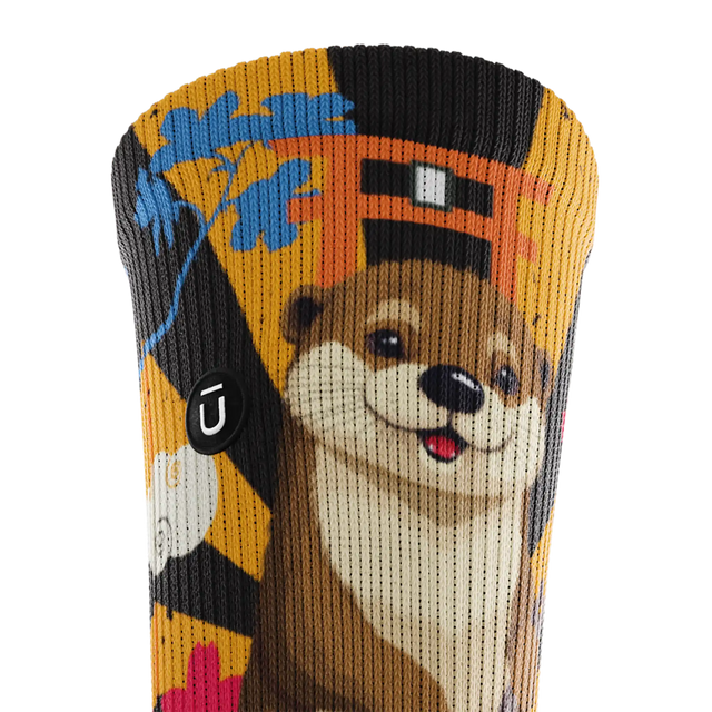 Outway Wagyu Waddle Crew Chaussette de course à pied unisexe - Brun / Orange