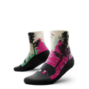 Outway Wild Spectrum Quarter Chaussette de course à pied unisexe - Noir / Rose
