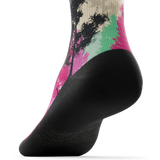 Outway Wild Spectrum Quarter Chaussette de course à pied unisexe - Noir / Rose