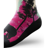 Outway Wild Spectrum Quarter Chaussette de course à pied unisexe - Noir / Rose