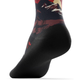 Outway Wildcrest Quarter Chaussette de course à pied unisexe - Noir / Orange