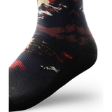 Outway Wildcrest Quarter Chaussette de course à pied unisexe - Noir / Orange