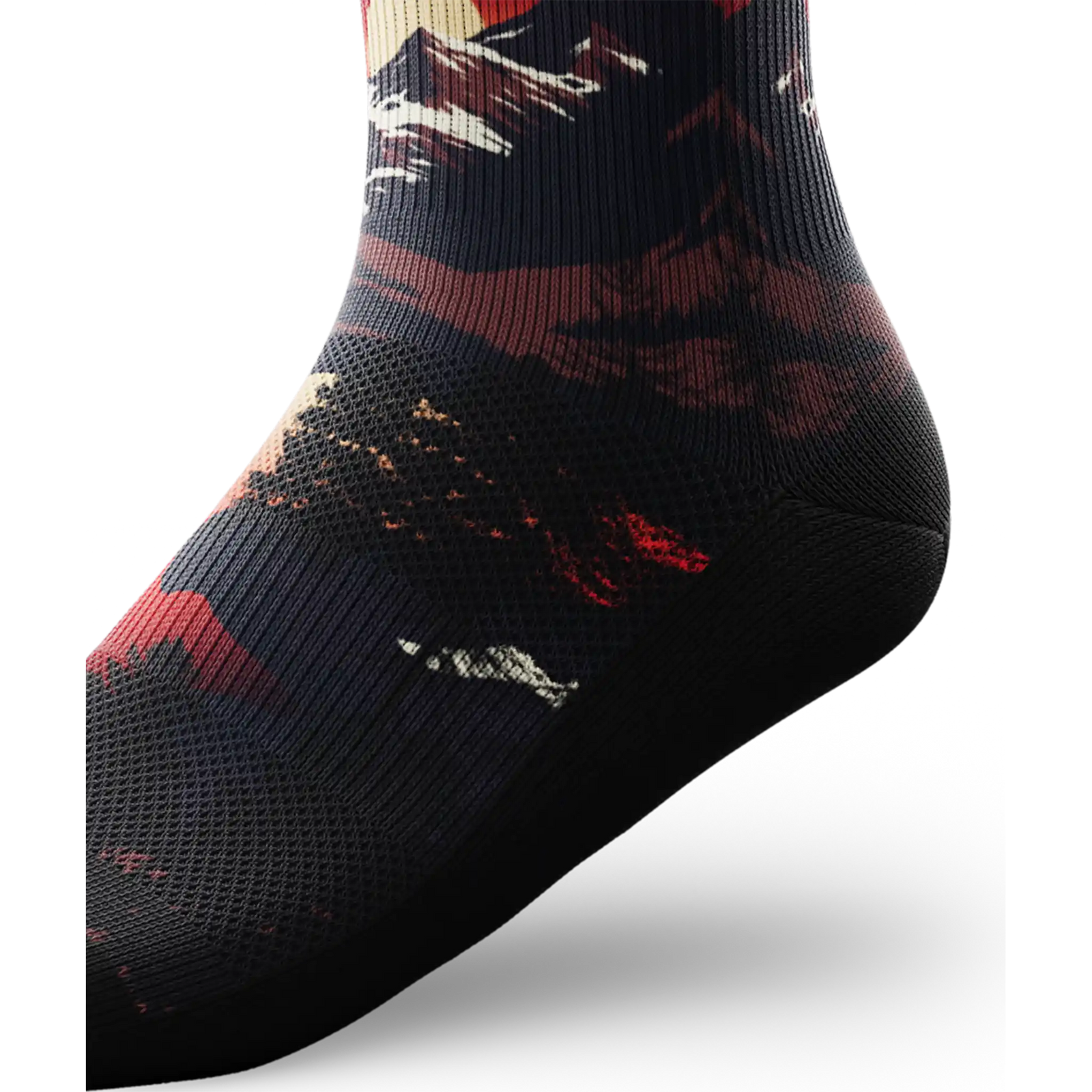 Outway Wildcrest Quarter Chaussette de course à pied unisexe - Noir / Orange