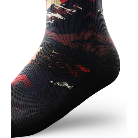 Outway Wildcrest Quarter Chaussette de course à pied unisexe - Noir / Orange