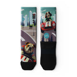 Outway Outway Fur-Mula Woof Crew Chaussette de course à pied unisexe