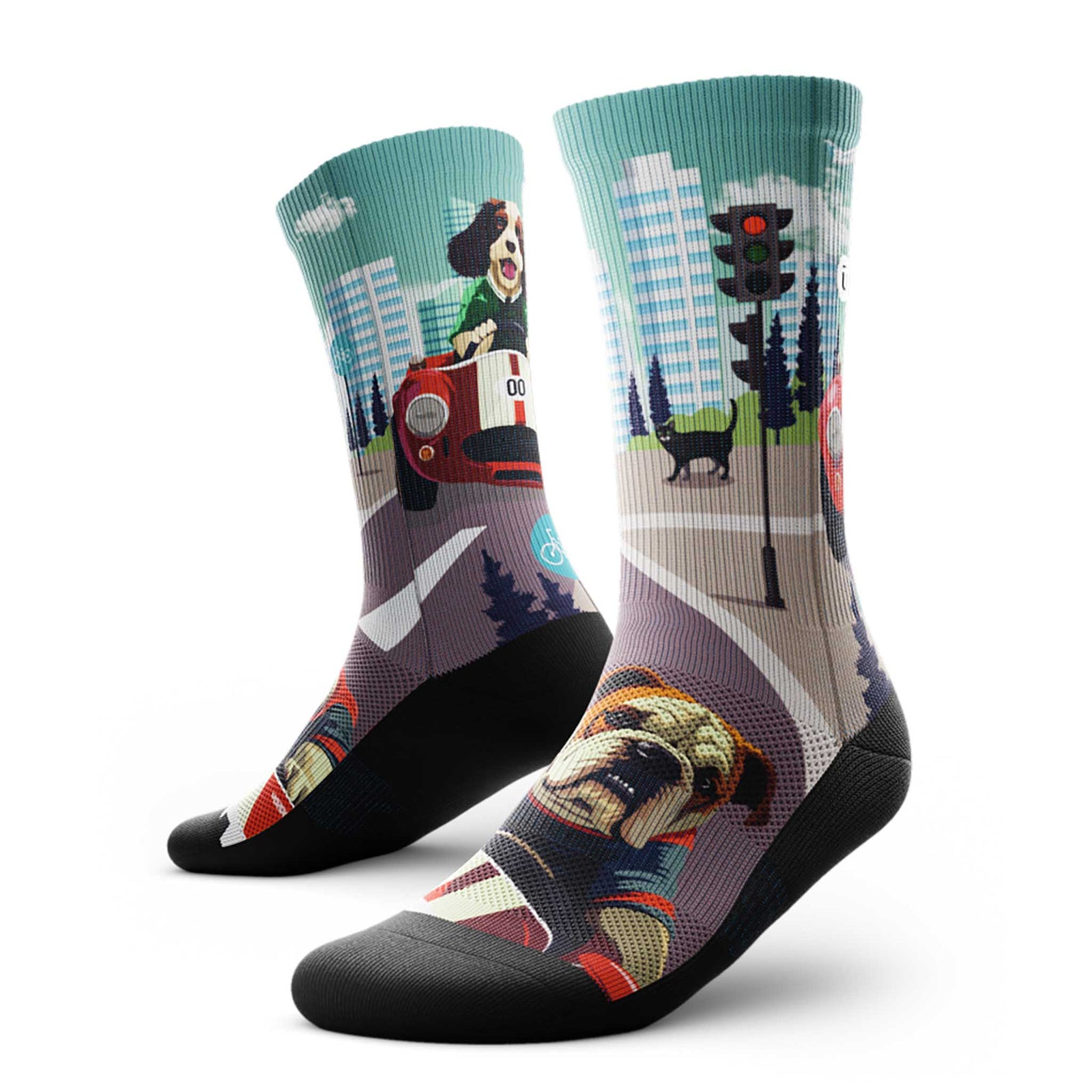 Outway Outway Fur-Mula Woof Crew Chaussette de course à pied unisexe