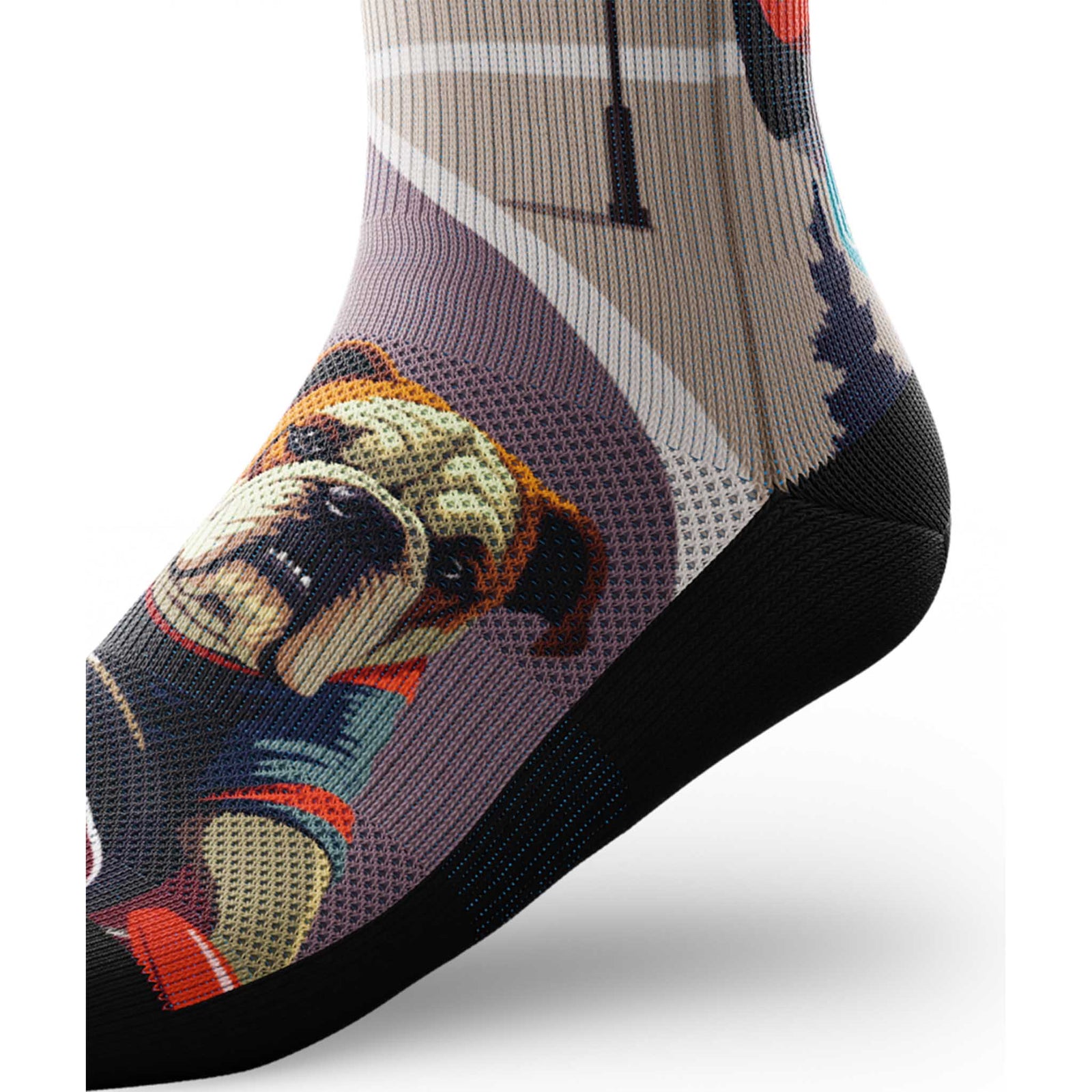Outway Outway Fur-Mula Woof Crew Chaussette de course à pied unisexe