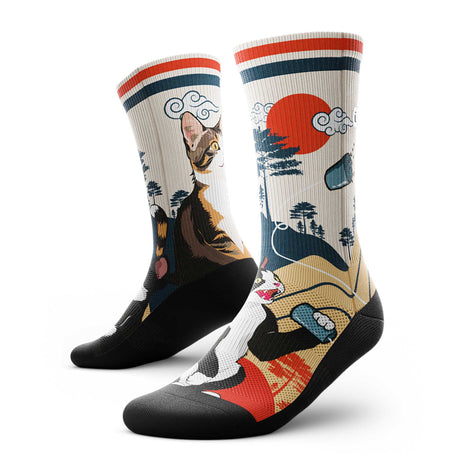 Outway Outway Meow Crew Chaussette de course à pied unisexe